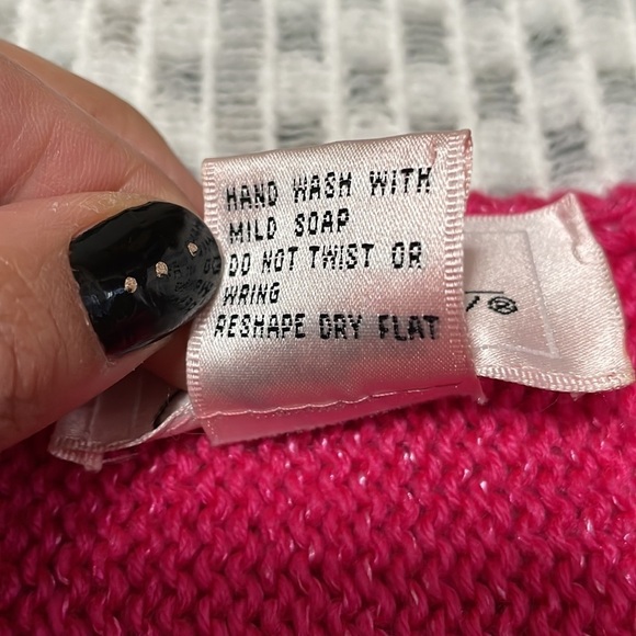 Vintage 80s Jaclyn Smith Knit Pink Sweater - Picture 3 of 16